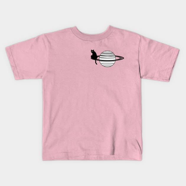 cute kitty's planet Kids T-Shirt by Serotonin